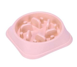 Wholesale Anti-suffocation Pet Dog Feeding Bowl - pink 1