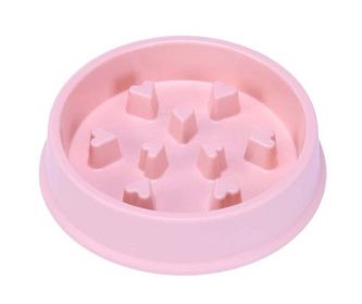 Wholesale Anti-suffocation Pet Dog Feeding Bowl - pink 2