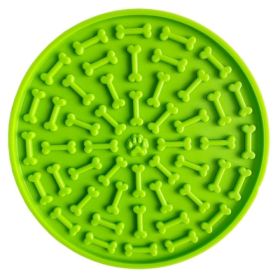 Wholesale Silicone Pet Dog Feeding Pad - green