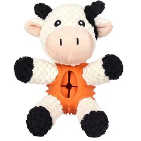 Pet Plush Bite Resistant Sound Cloth Dog Toy - cows - plush