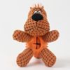 Pet Plush Bite Resistant Sound Cloth Dog Toy - brown dog - plush