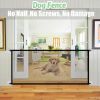 Pet Dog Gate Qiao Net Dog Fence Pet Barrier Fence Suitable For Indoor Safety Pet Dog Gate Safety Fence Pet Supplies Direct Sales - yellow - 110cm