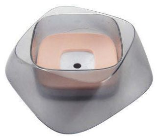 Pet Life 'Hydritate' Anti-Puddle Cat and Dog Drinking Water Bowl - Pink