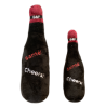 Wine Bottle Squeaky Dog Plush Toy (Bark'gundy Red Whine) - Small