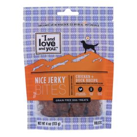 I And Love And You - Dog Treats Jrky Chkn&duck - Case of 6 - 4 OZ - 1836550