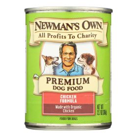 Newman's Own Organics Organic Dog Food Can - Chicken - Case of 12 - 12.7 oz. - 0378893