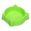 Non-slip healthy cat face bowl cartoon small pet bowl cat bowl dog bowl - Light blue