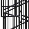 Outdoor Dog Kennel Steel 892.8 ftÂ² - Black