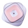 Pet Life 'Hydritate' Anti-Puddle Cat and Dog Drinking Water Bowl - Pink