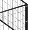 Dog Kennel Black 527.4 ft? Steel - Black