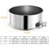 Stainless Steel Dog Bowl Pets Hanging Food Bowl Detachable Pet Cage Food Water Bowl with Clamp Holder - S