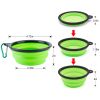 4Pcs Silicone Collapsible Dog Bowls BPA Free Travel Dog Bowl Foldable Cat Dog Food Water Bowl - Multi-Color