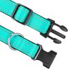 Reflective Dog Collar; Soft Neoprene Padded Breathable Nylon Pet Collar Adjustable for Medium Dogs - Sky Blue - X-Small (Pack of 1)