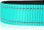 Reflective Dog Collar; Soft Neoprene Padded Breathable Nylon Pet Collar Adjustable for Medium Dogs - Green - Large (Pack of 1)